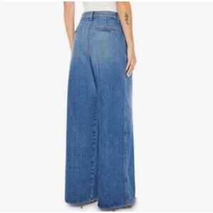 MOTHER  Clare V. Pleated Belle baggy wide leg Jeans Women Size 29 high rise